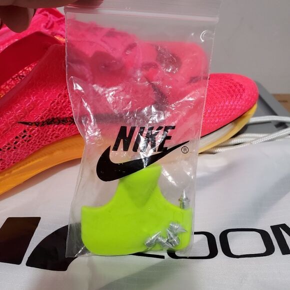 Nike Air Zoom Victory Track Spikes Mens Size 9 Hyper Pink Orange CD4385-600 - Picture 10 of 11